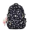 Japanese & Korean Style Backpack for Middle School Girls – Trendy Star Design, Ideal for School & Outings