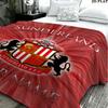 1PC Sunderland A.F Custom Name Patterned Flannel Blanket Suitable For All Seasons for Home Decor Warmth and Comfort Gifts Holiday Present
