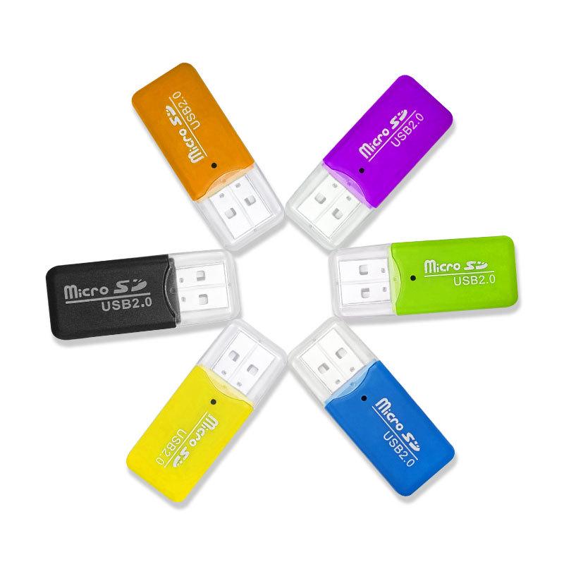 Hochgeschwindigkeits USB 2.0 TF Micro SD Kartenleser - Tragbar und Cooles Design