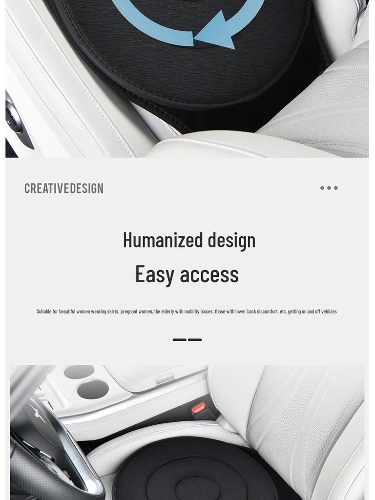 360° Drehkissen für Autositz für alle Jahreszeiten - Ideal für ältere Menschen und schwangere Frauen