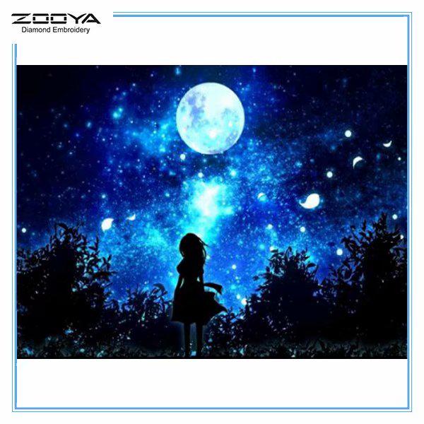 

ZOOYA DIY Алмазная картина Вышивка Полный дрель Алмазная мозаика Красочное небо Вышивка крестом Домашний декор