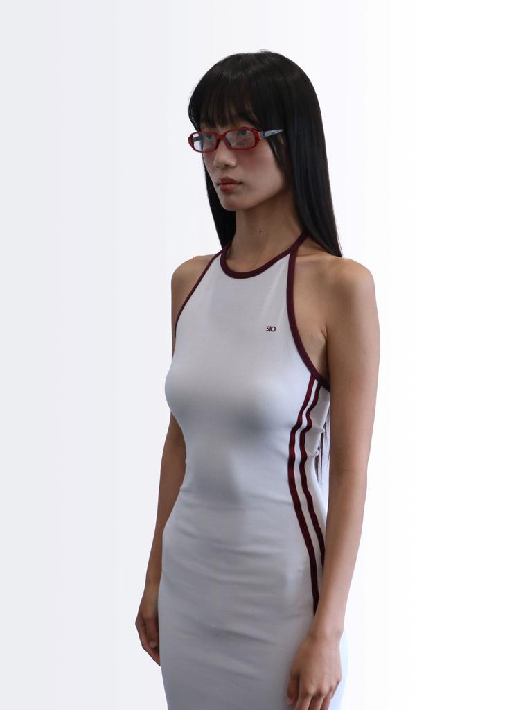 Sio Halter Neck Long Dress [Ivory]