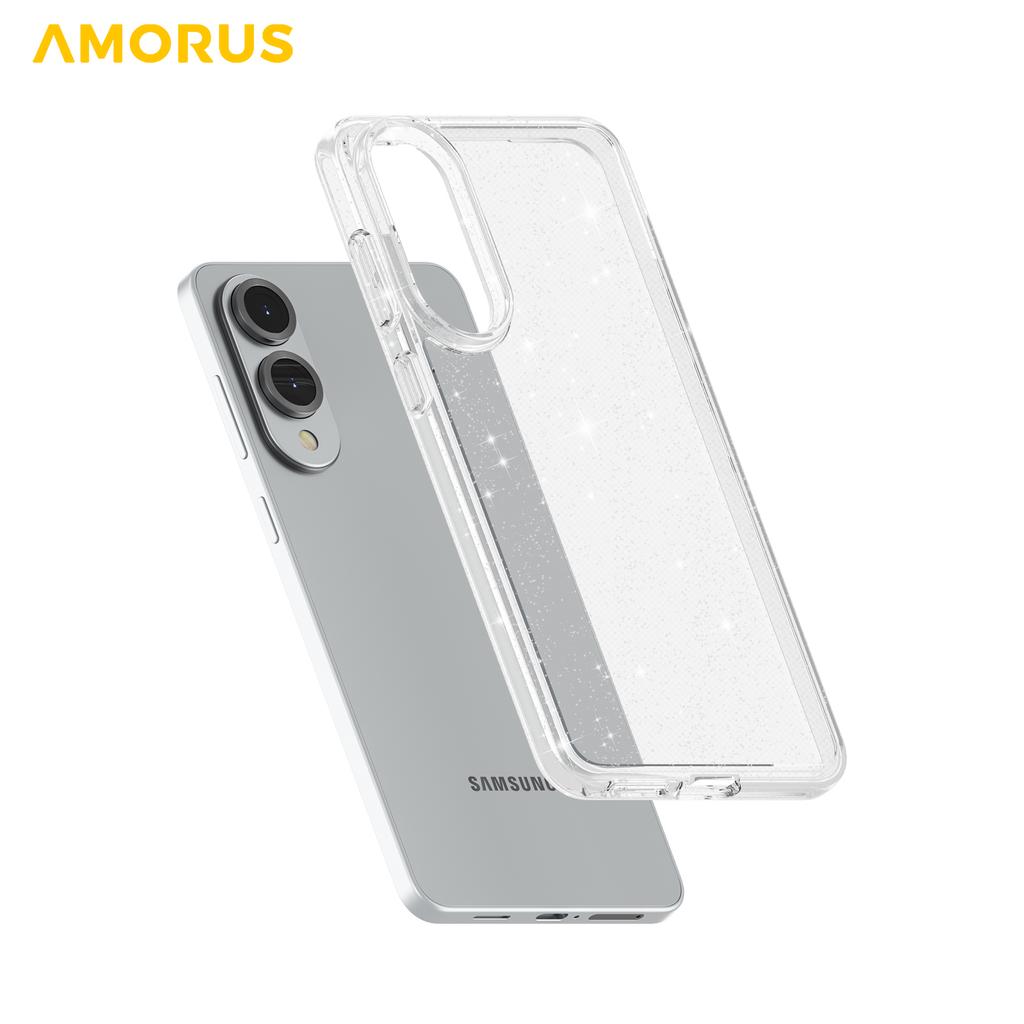 AMORUS For Samsung Galaxy S25 Edge Case Soft TPU Hard PC Back Shockproof Phone Cover