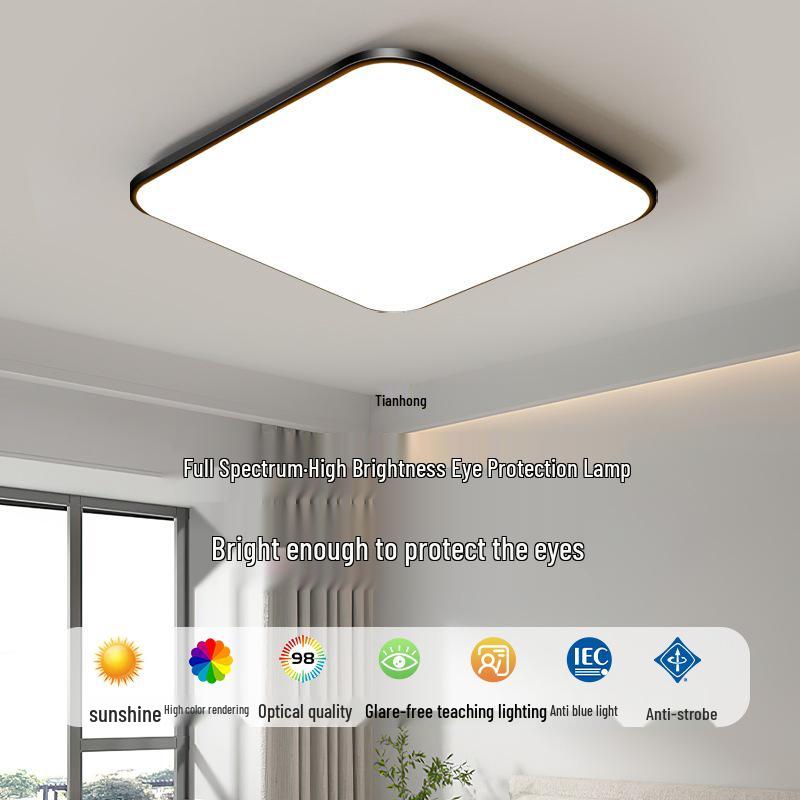 Square Modern Ceiling Light for Bedroom, Living Room, Kitchen, Restaurant, and Balcony
