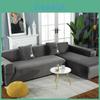 Simple Solid Color Plush Surface Sofa Protection Cover With Anti Slip Strip For Home Decor