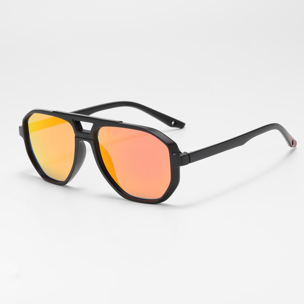 New European and American color film sunglasses men's toad frame sunglasses retro sunglasses UV protection