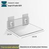 Acrylic Wall-Mounted Bathroom Mirror Cabinet with No-Punch Shelf