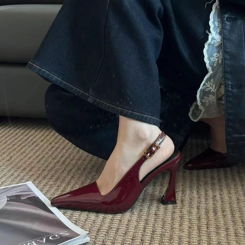 Fashion Sharp Pointed Niche Women Shoe 2025 Fashion New Women High Heel Versatile Simple Single Shoes Trendy Temperament Women's Sandals