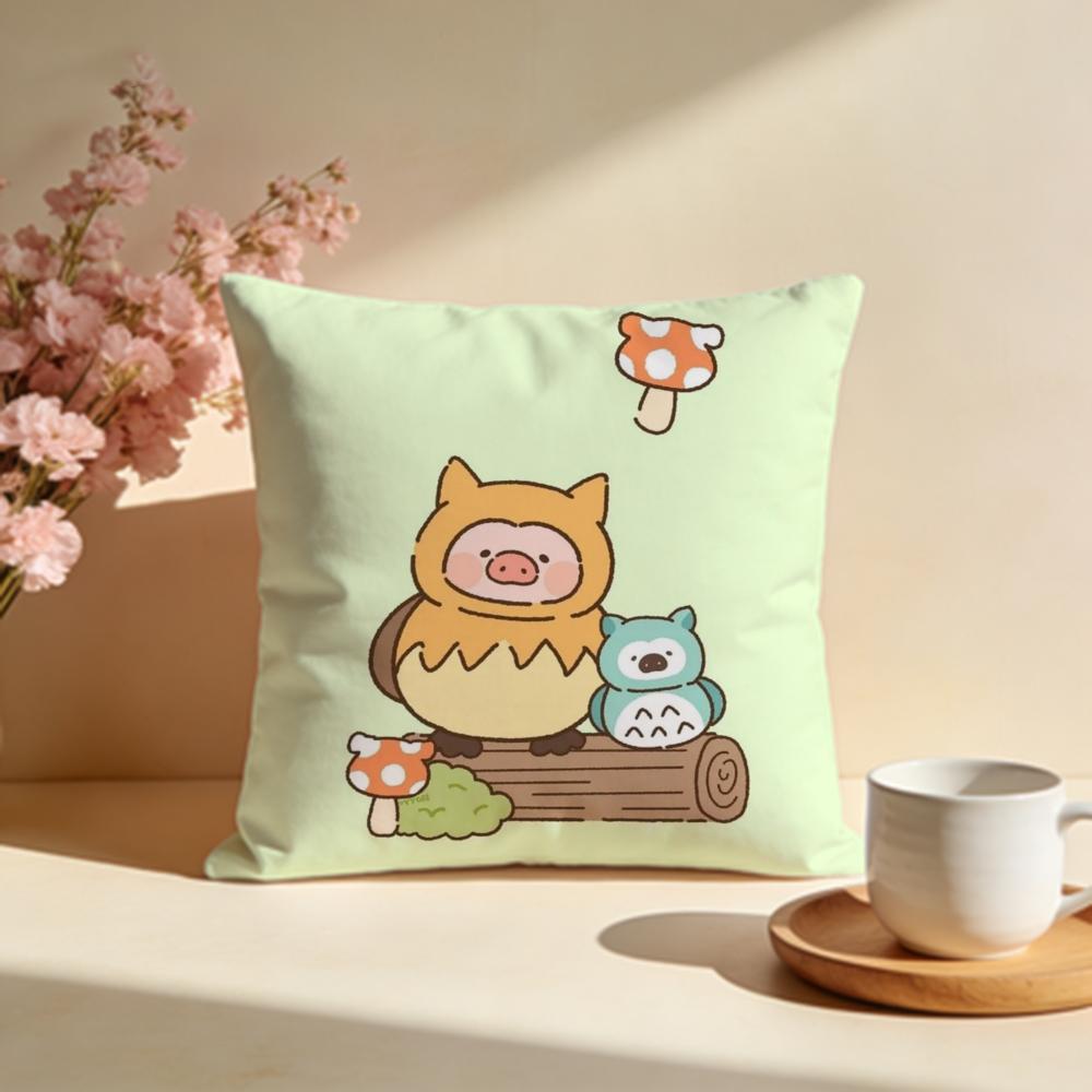 Hot LLulu Piges Cushion Cover Stylish Washable Pillow Cover Ideal for Couch Bedroom Car Decoration