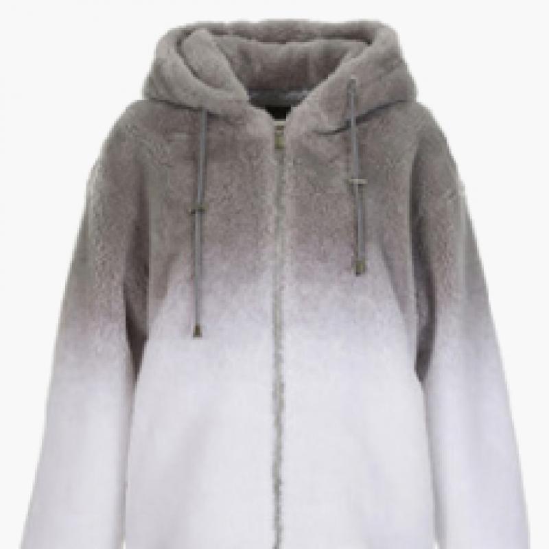 La Belle Shinyoung Fur Wool Fleece Hoodie Jacket Lb102jk