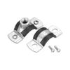 2pcs M8 Mounting Screws Adjustable Pipe Support Clamp Galvanized Iron PPR Iron Pipe Clamp  PVC