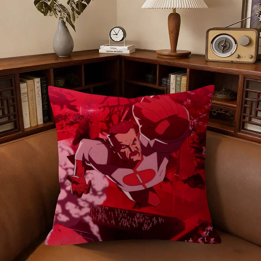 Anime IInvincible OOmni Man Cushion Pillow Cushion Cover Pillowcase Living Room Sofa Home Decor Customized