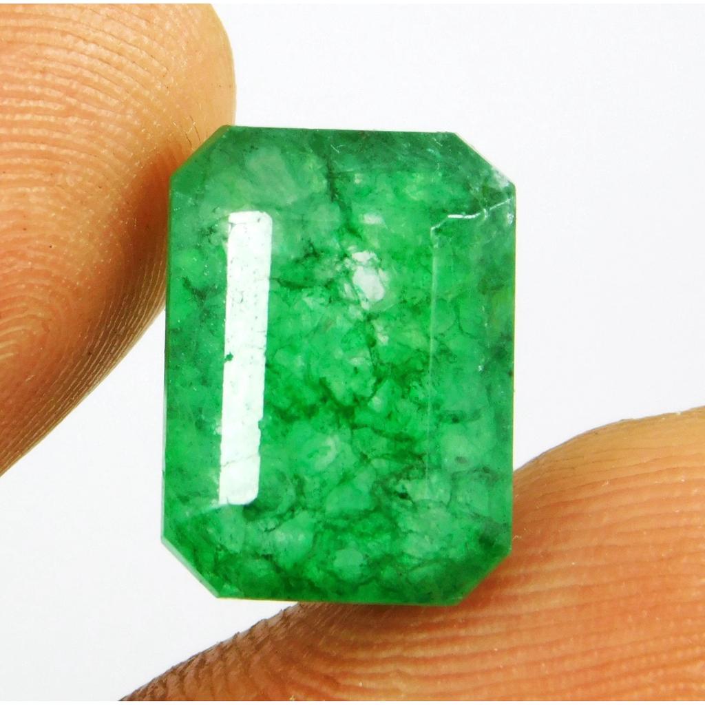 Natural Colombian Green Emerald 10.00 Ct Emerald Cut Certified Loose Gemstone