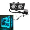 ARGB Liquid CPU Cooler Fit for AM4 AM5 Socket Close   AIO CPU Liquid Cooler 240mm   2.2 Inch LCD Screen