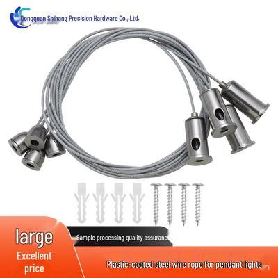 Adjustable Steel Wire Rope Lanyard Lock for Ceiling Chandelier/Billiard Room Lamp Hanging