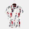 Camisa de vacaciones de verano en la playa, camisa versátil para hombre