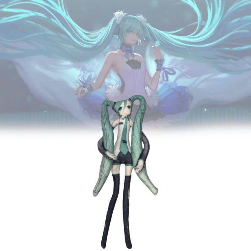 Hatsune Miku Plush Toy With Wire Skeleton For Collectors And Fans