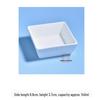 Pure White Ceramic Square Bowl for Condiments and Desserts