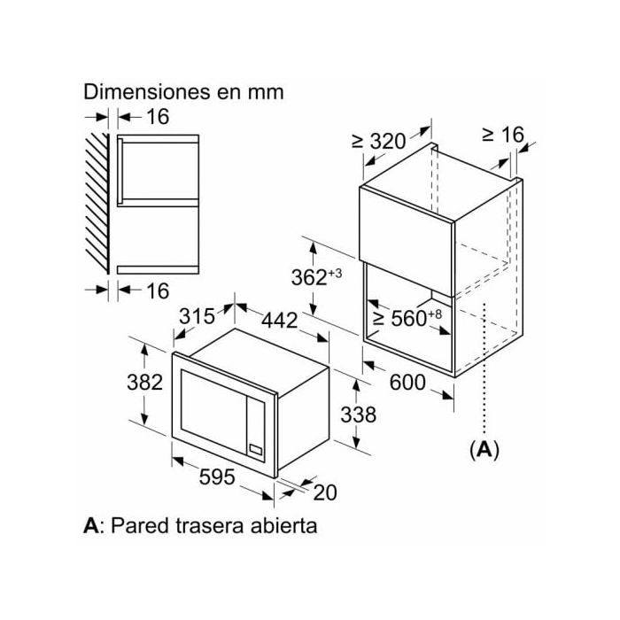 Micro-ondes Balay 3CG6112X3 800W
