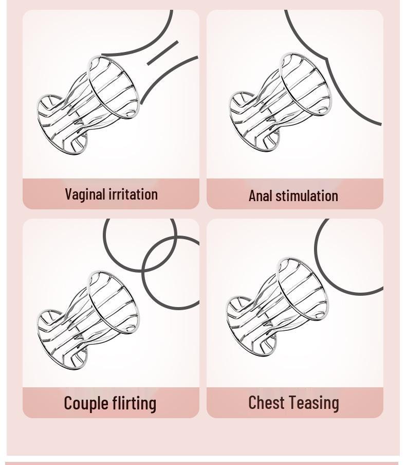 Hollow Stainless Steel Anal Dilator Butt Plug - Unisex Adult Flirting Toy