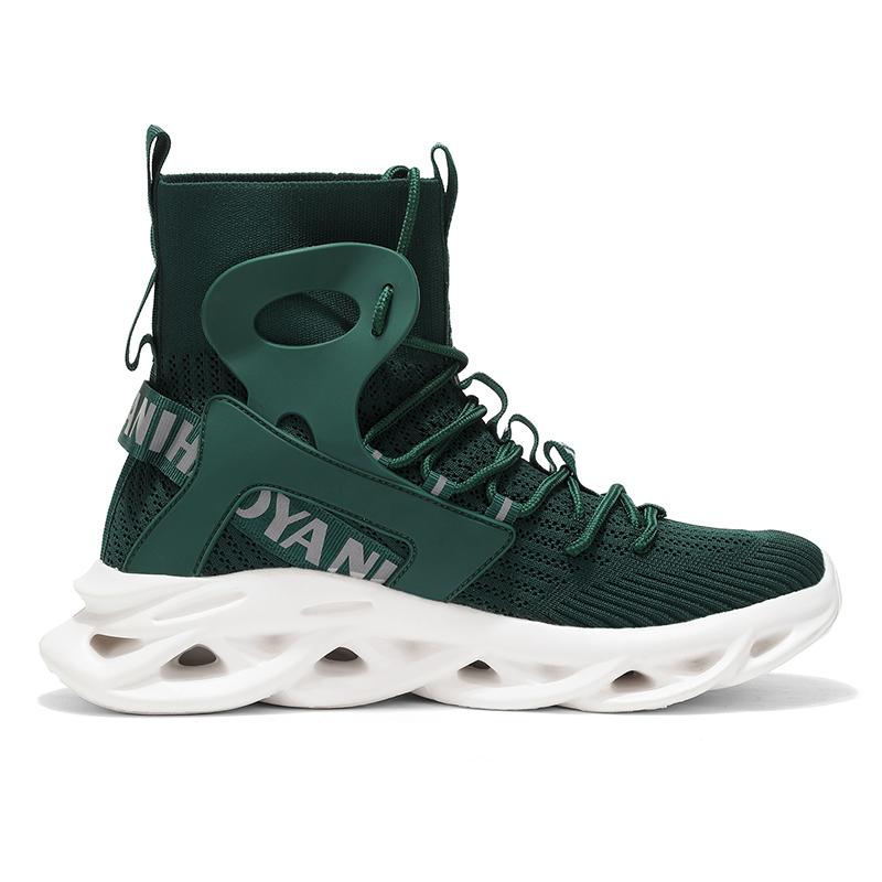 TUINANLE Tides Men Breathable High Top Tenis Sneakers Sport Running Casual Lace Up Walking Sneakers