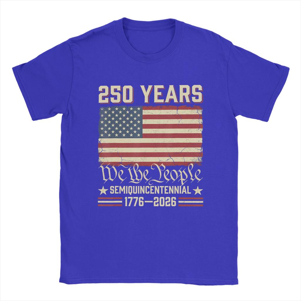 Streetwear TShirt Summer America 250 Merchandise Anniversary USA Flag American 250th TShirts Cotton Tee Shirt for Unisex Clothing