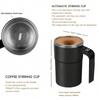 Rechargeable Self Stirring Coffee Cup With Temperature Display USB Charging, Sealed Travel Suitable For Milk, Chocolate, Mocha
