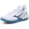 Mizuno Wave Luminous 2 Weiß Sailor Blue Unisex Sneaker Silber V1GA212086