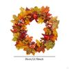 Halloween Decoration Pumpkin Berry Maple Leaf Garland Hanging DIY Wreath for Hotel Mall Party