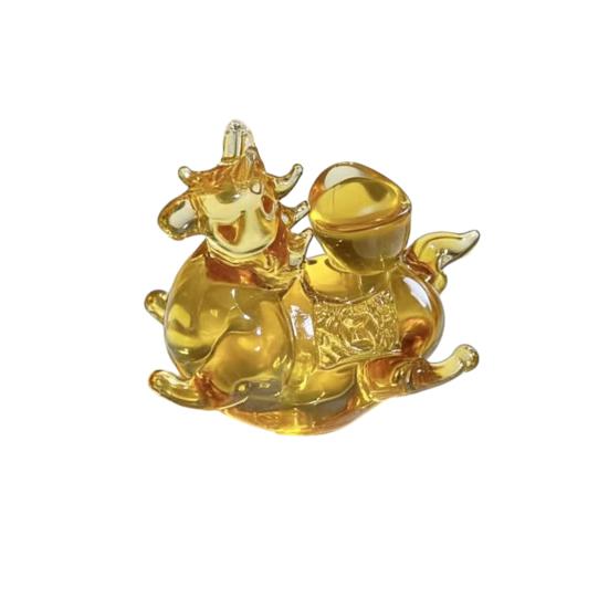 Hand Blown Glass Horse Figurine Handmade Lucky Horse Chinese New Year Feng Shui B