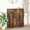 VidaXL Buffet with Drawer Smoked Oak 71x35x84 Cm Engineered Wood, Storage Furniture, Buffet, Entrance Furniture, Furniture 861593