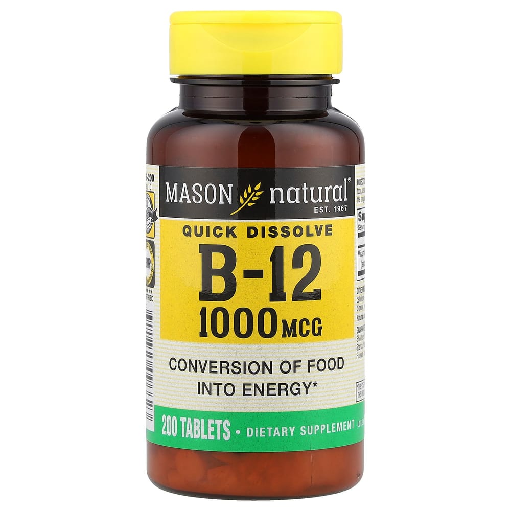 IHerb Mason Natural schnell lösliches Vitamin B-12 1000mcg 200 Tabletten