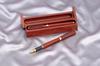 Kyocera Ballpoint Pen with Wooden Barrel and Natural Wood Ceramic Excellent Ink Easy Clear Carbon Natural Wood Water-Based Case, Nib, Absorption,