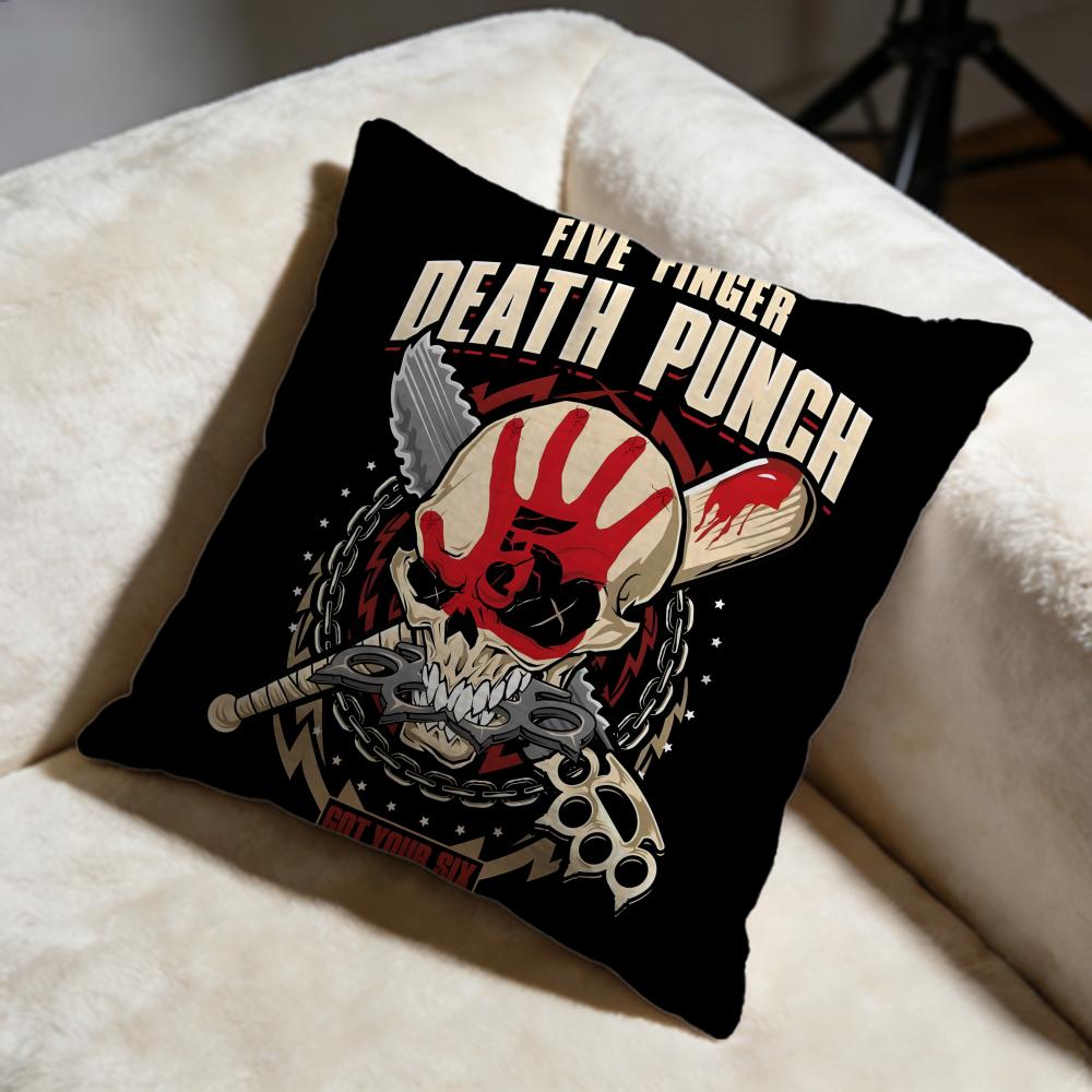 Fashion FFive Finger Death Punchiou Cushion Cover Soft Decorative Pillow Case Suitable for Bedroom Sofa Car Travel Use