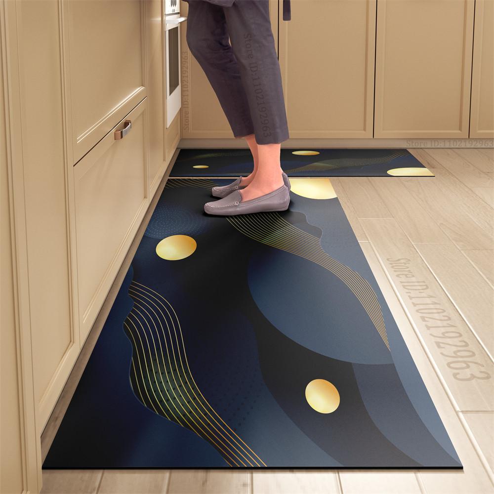 Rutschfeste Küchenmatte Lange Teppiche Kristall-Samt-Teppich für Wohnzimmer Absorbierende Fußmatten Schlafzimmer-Fußmatte Alfombra Kleine Teppiche