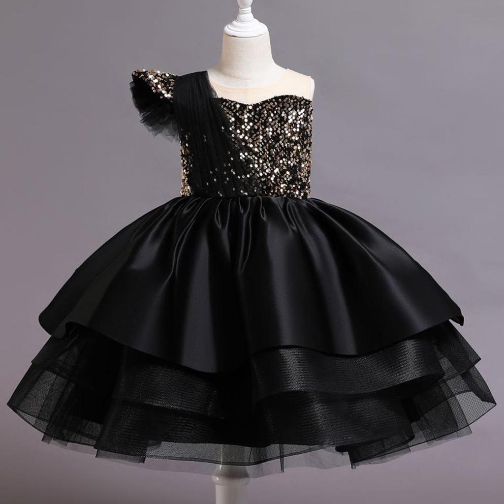 Princess Dress for Girls - Puffy Sequined Birthday, Performance, and Evening Wear