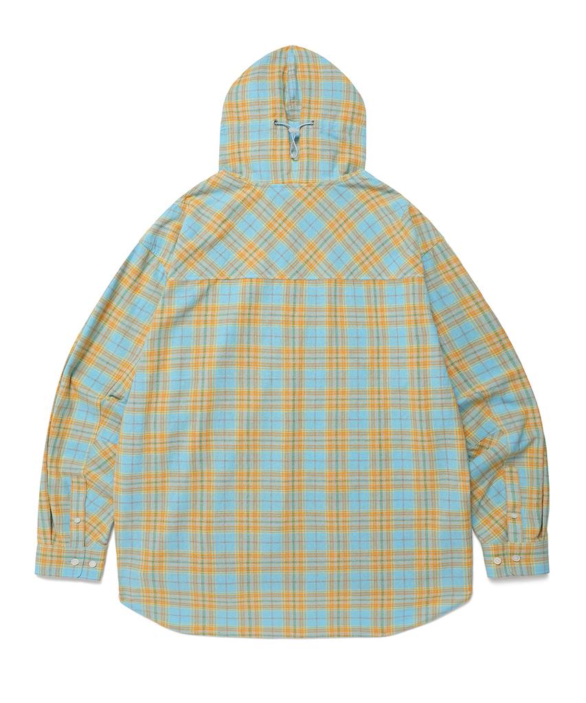 CAVISH Check Shirt Hoodie Blue(Cv2Esuw320A)