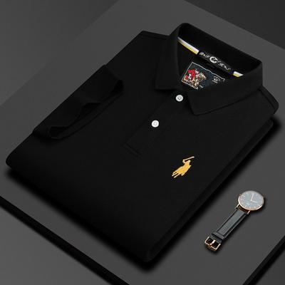 STORN Short Sleeve Polo Shirt Men Fashion Exquisite Pony Embroidery Comfort Business Casual T-shirt