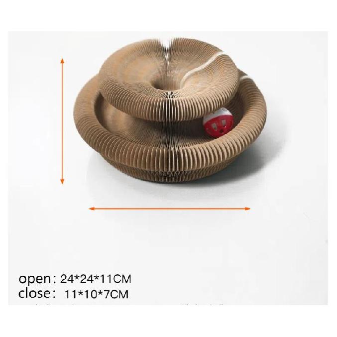Organ cat scratching board cat toy with bell cat claw grinder cat climbing frame corrugated paper scratch-resistant cat nest