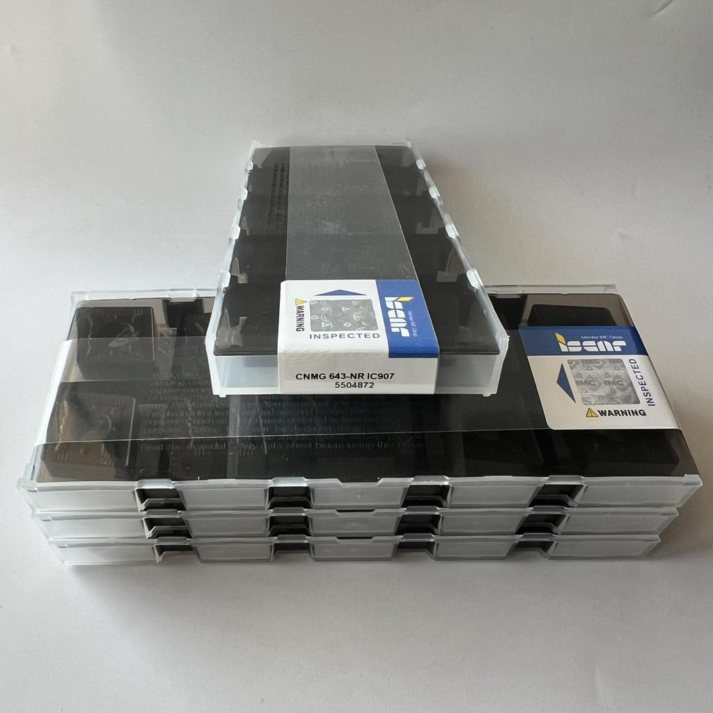 ISCAR / CNMG190612-NR IC907 / Industrial indexable carbide inserts 10 Pcs