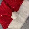 1pc Christmas Party Supplies Christmas Decor Atmosphere Hat Double-layer Rhinestone Hat Hai Pai Fleece Hat Adult Large