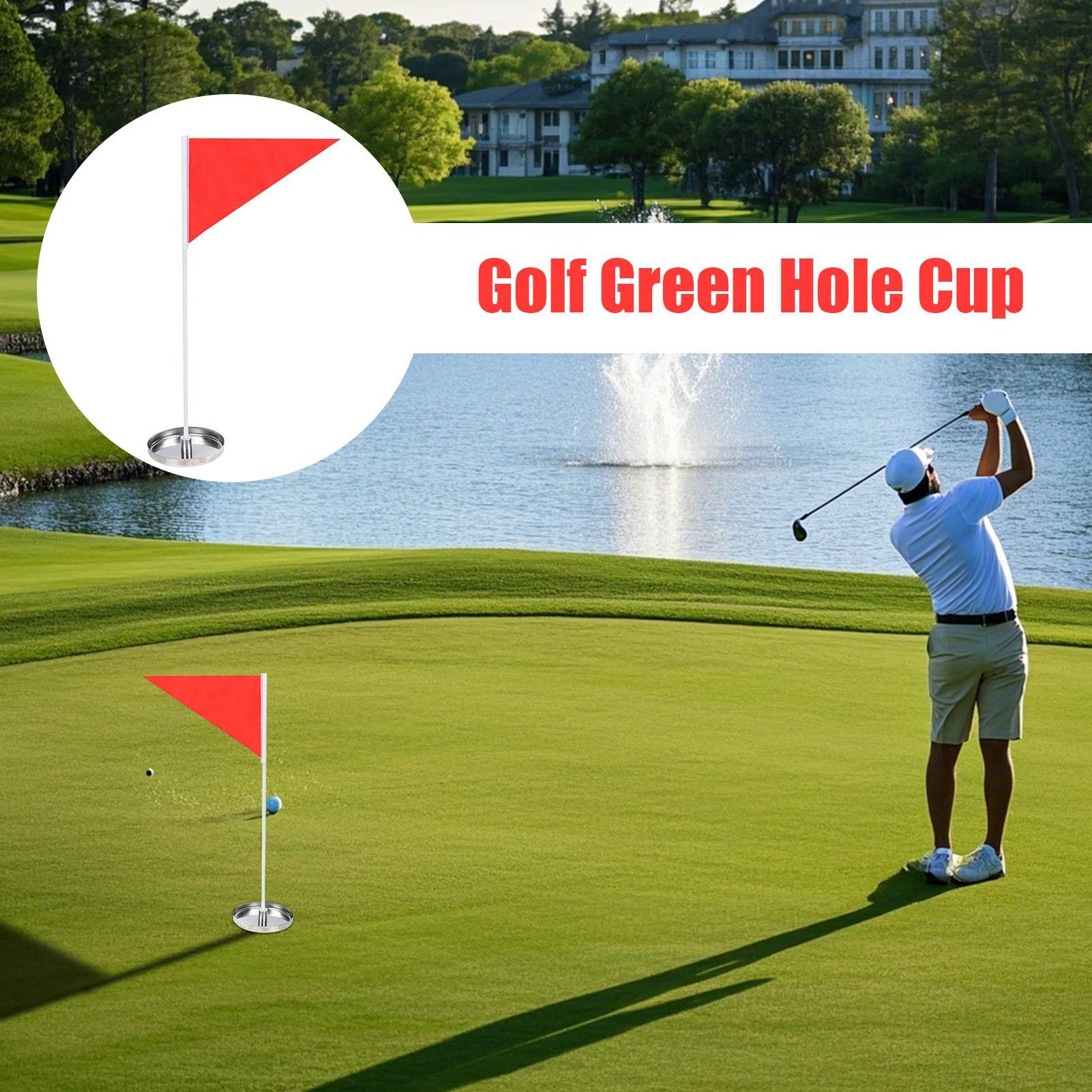 

Putting Green Cups And Flags Event Golfer Putter Trainer Portable Putting Cup With Flag For Adults Backyard Lawn Yard Outdoor China Mainland