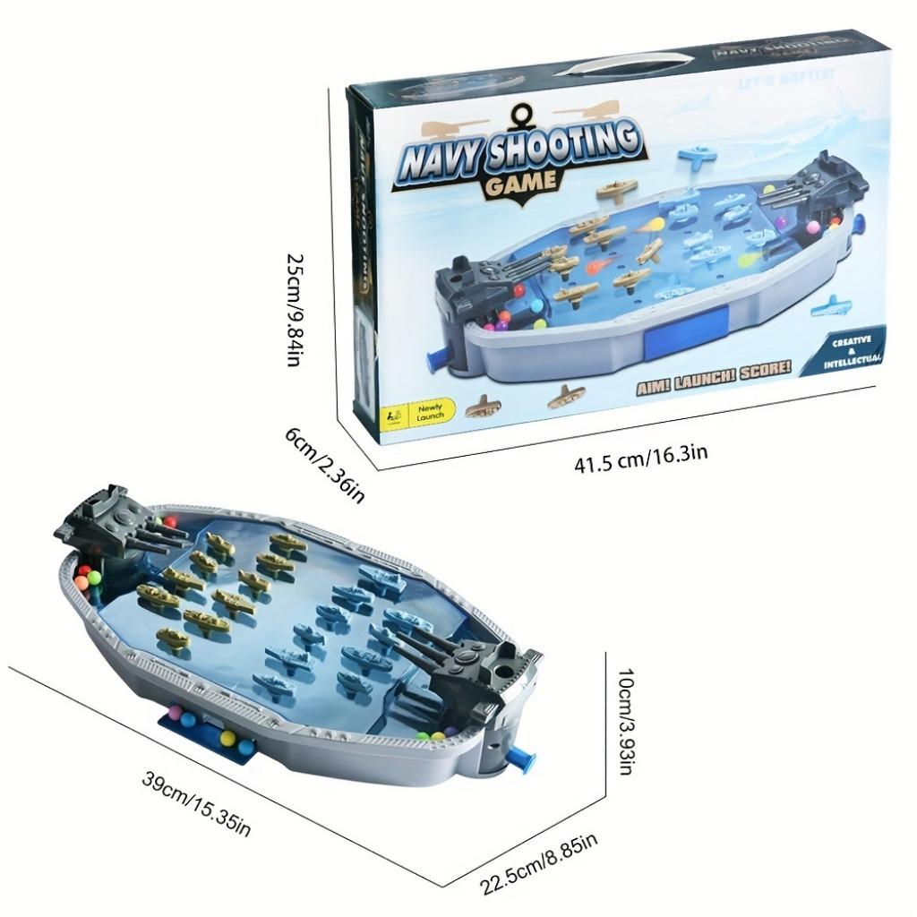Navy Battleship Shooting Desková hra Hračky Bitevní střelba pro 2 hráče Hra Marbles Dospělí a děti Rodinná Party Game Boy Dárek k narozeninám, herní dárek