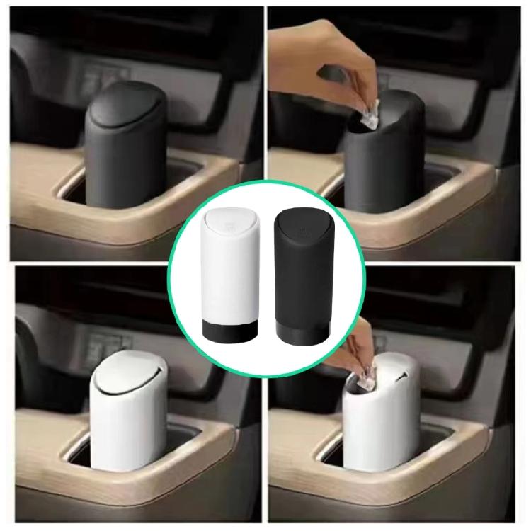 Car Trash Can with Lid, Car Dustbin ABS,Leakproof Vehicle Trash Bin, Small Garbage Bin for Car Offices