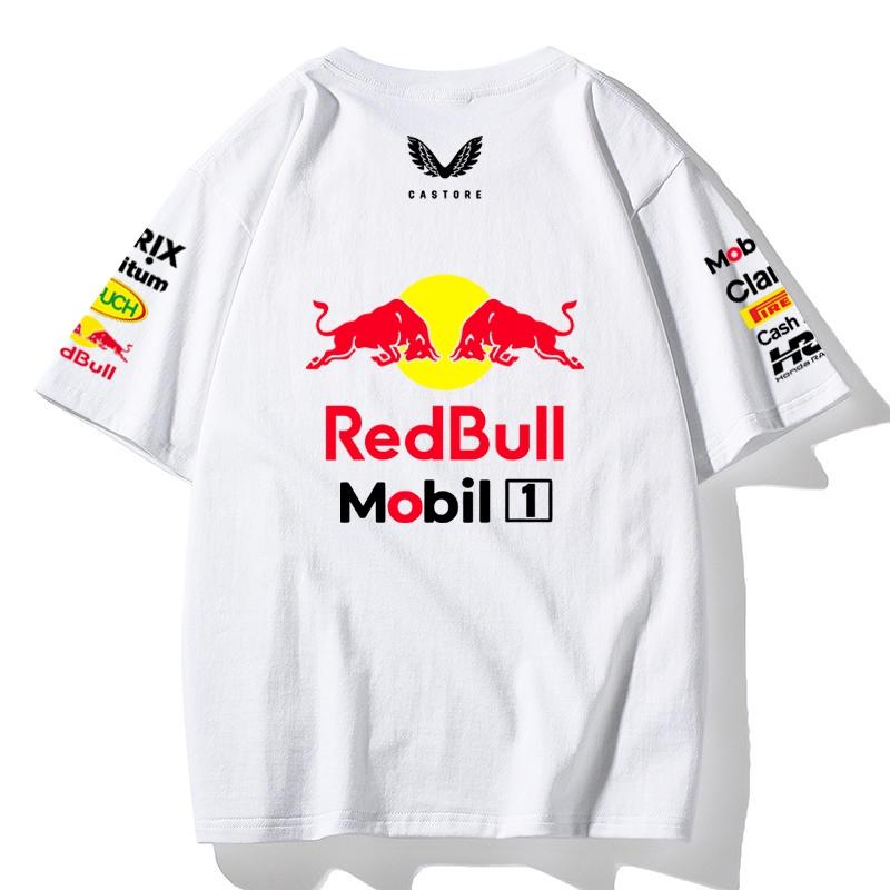 Red Bull Racing F1 Team T-Shirt Oracle Honda Bybit Print Oversized Men Women Casual Cotton Tee