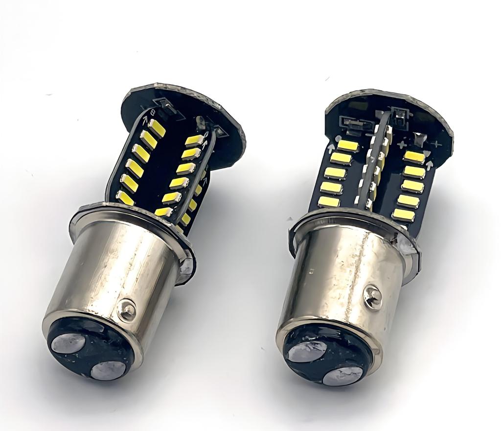 Bubulu S25 Single Double White Retro Yankee Rotary Rotary Brake Tail Explosive Set of 2 (S25 Double)