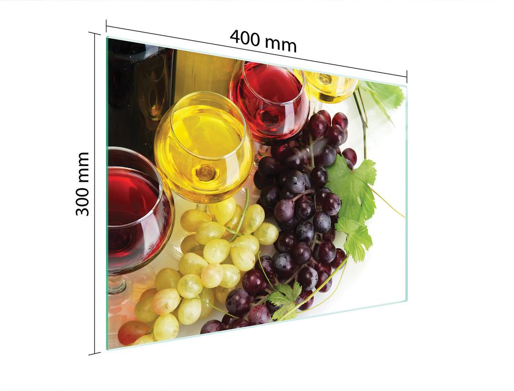 SZKLANA DESKA DO KROJENIA 40x30 WINO