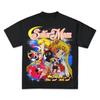 Sailor Moon Japanischer Anime Reines Baumwoll-T-Shirt 2026 Sommer Unisex Damen Anime-Enthusiasten Lässig Sport Mode Streetwear Shirt