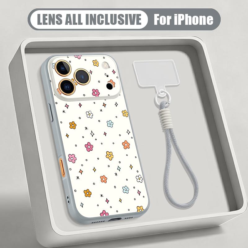 Oil Painting Flower Pattern Hand Strap Case For iPhone 17 Pro Max iPhone 16 15 14 13 Pro Max Magnetic For Magsafe Hybrid TPU+PC Matte Cover