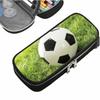 Soccer Pattern Soccer Pattern Pen Bag Polyester Multifunction Bag Durable Pencil Case  Kids